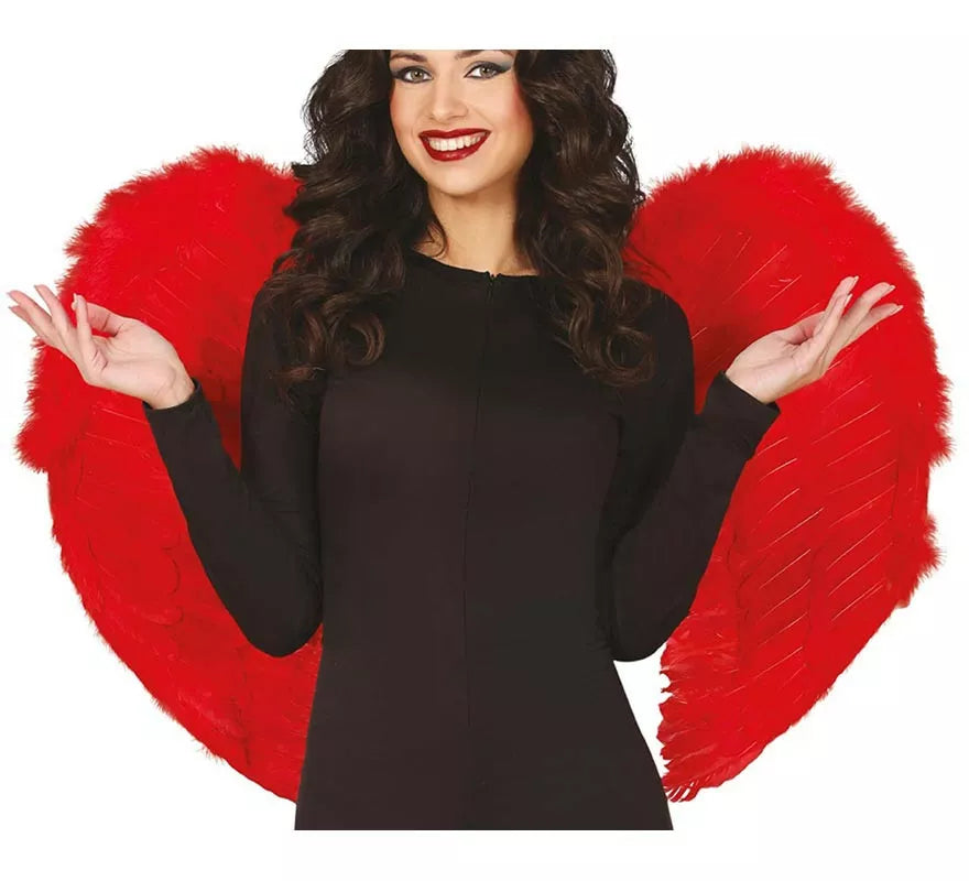 Translation missing: en.Alas de Plumas rojas 80x55 cm