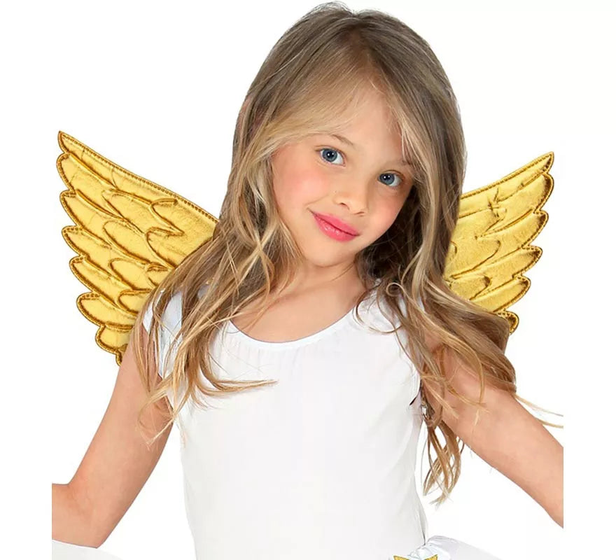 Alas de Tejido oro Infantiles de 43x22 cm