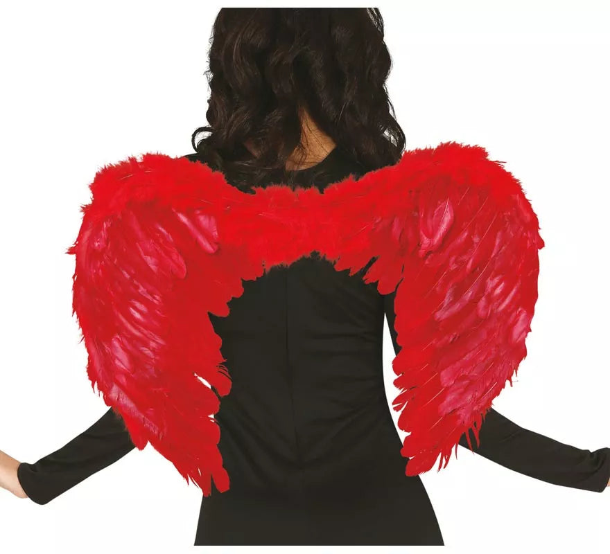 Alas rojas de plumas de 50 cm