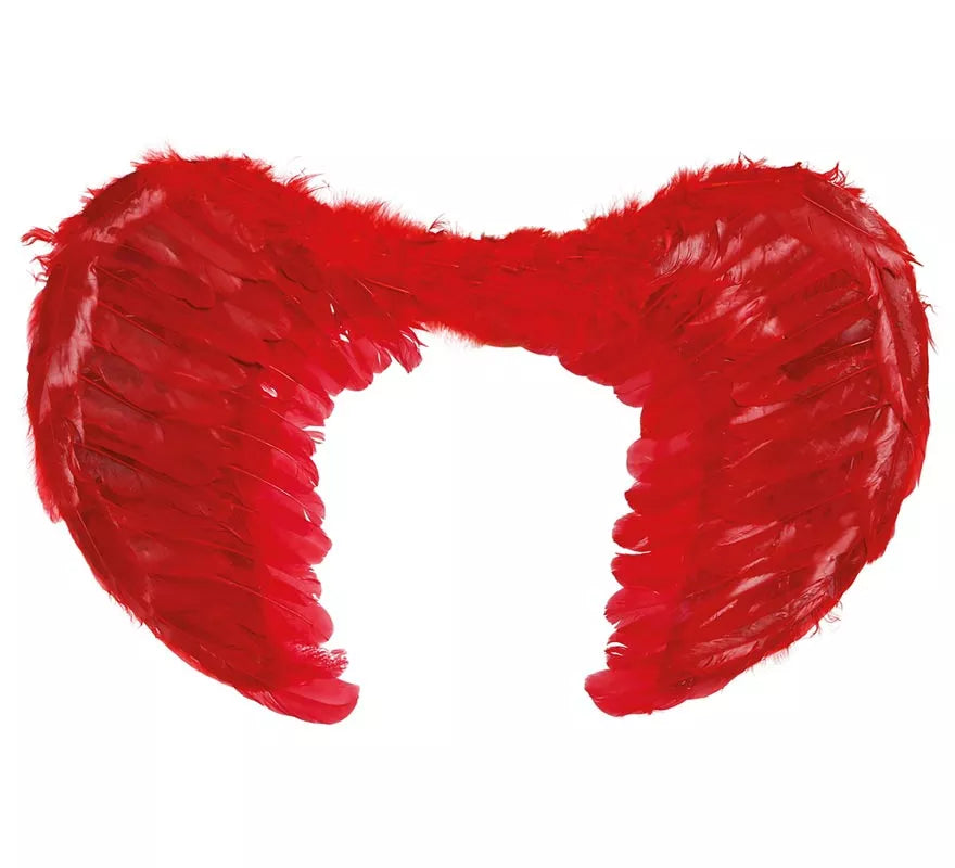 Alas rojas de plumas de 50 cm