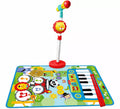 Alfombra Batería y Piano con Micrófono de Pie y Baquetas Fisher-Price