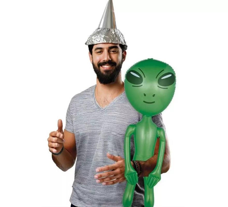 Alíen Hinchable Verde de 90 cm
