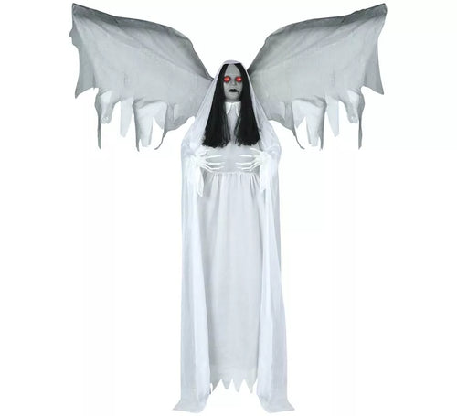 Ángel de La Muerte con Luz de Sonido y Movimiento de 170 cm