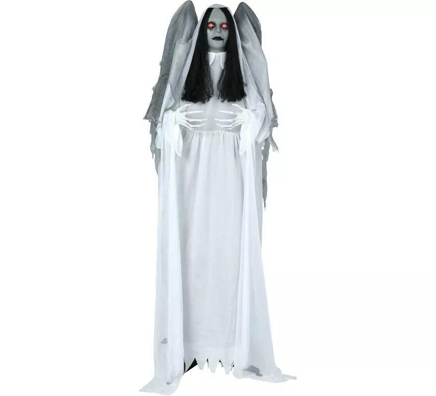Ángel de La Muerte con Luz de Sonido y Movimiento de 170 cm