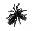 Anillo de Araña negra de metal