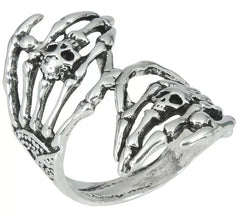 Metal Skeleton Hands Ring