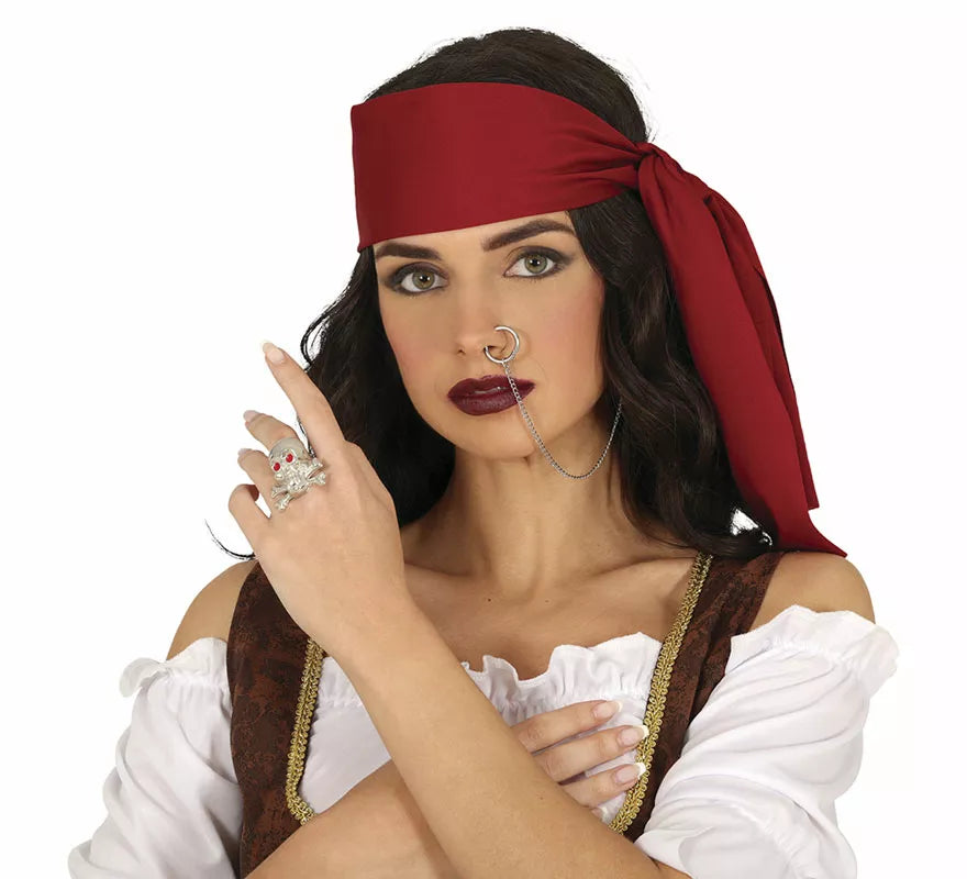 Translation missing: en.Anillo y Pendiente con Piercing Pirata adulta