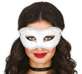 Antifaz Blanco elegante adulto