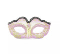 Antifaz Carnaval lila y dorado