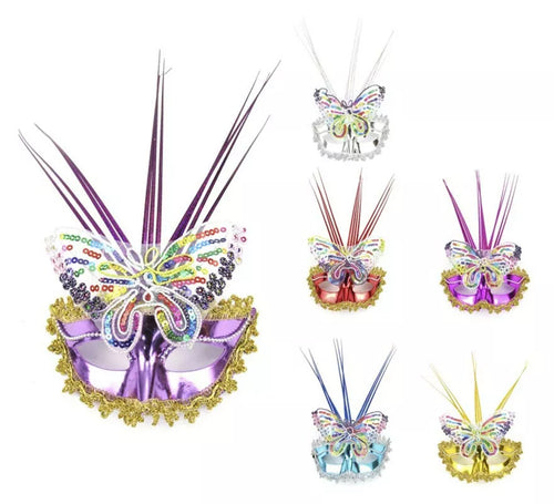 Antifaz Carnaval mariposa multicolor colores surtidos