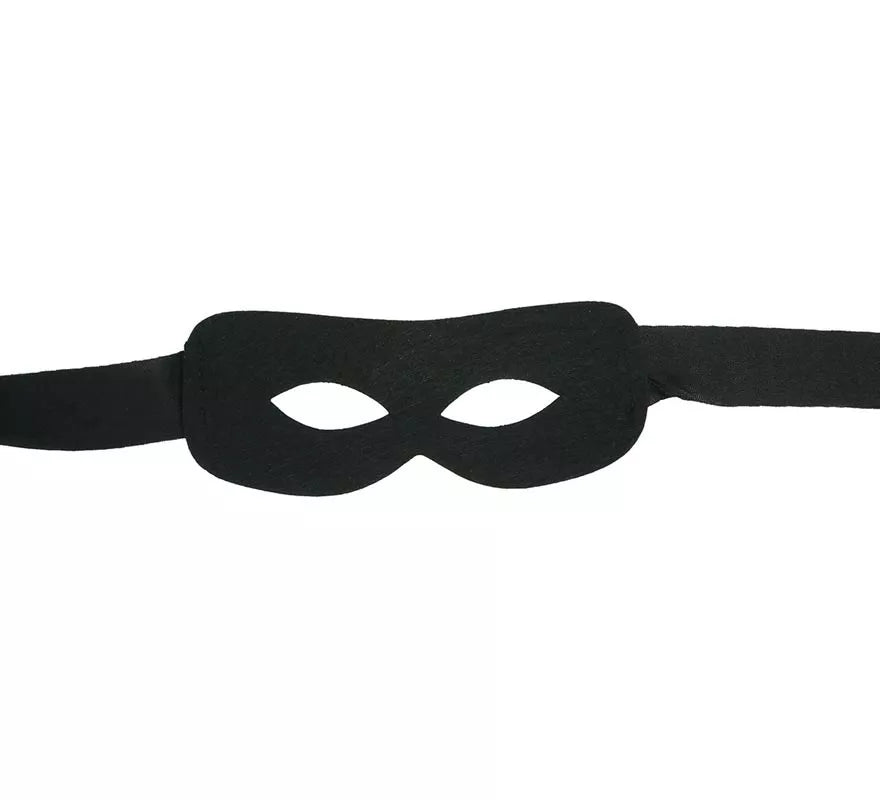 Antifaz de Bandido negro