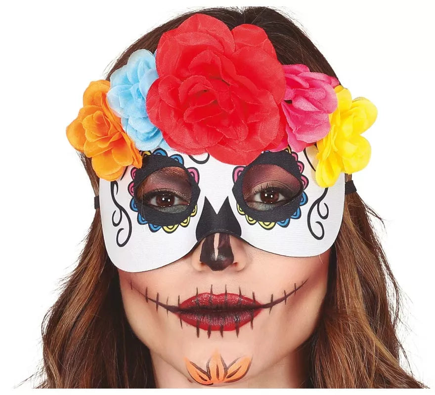 Translation missing: en.Antifaz de Catrina con Flores
