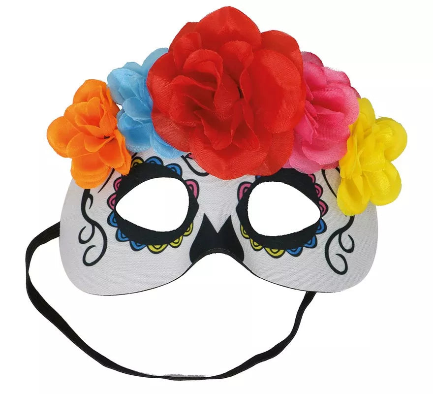 Antifaz de Catrina con Flores