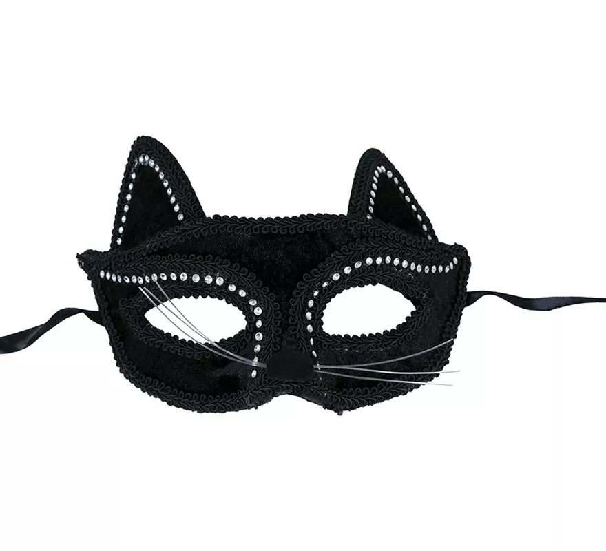 Antifaz de Gatita negro