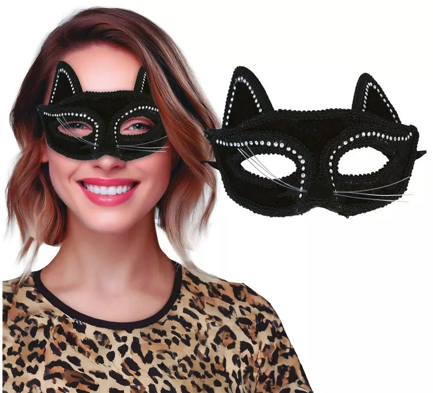 Antifaz de Gatita negro