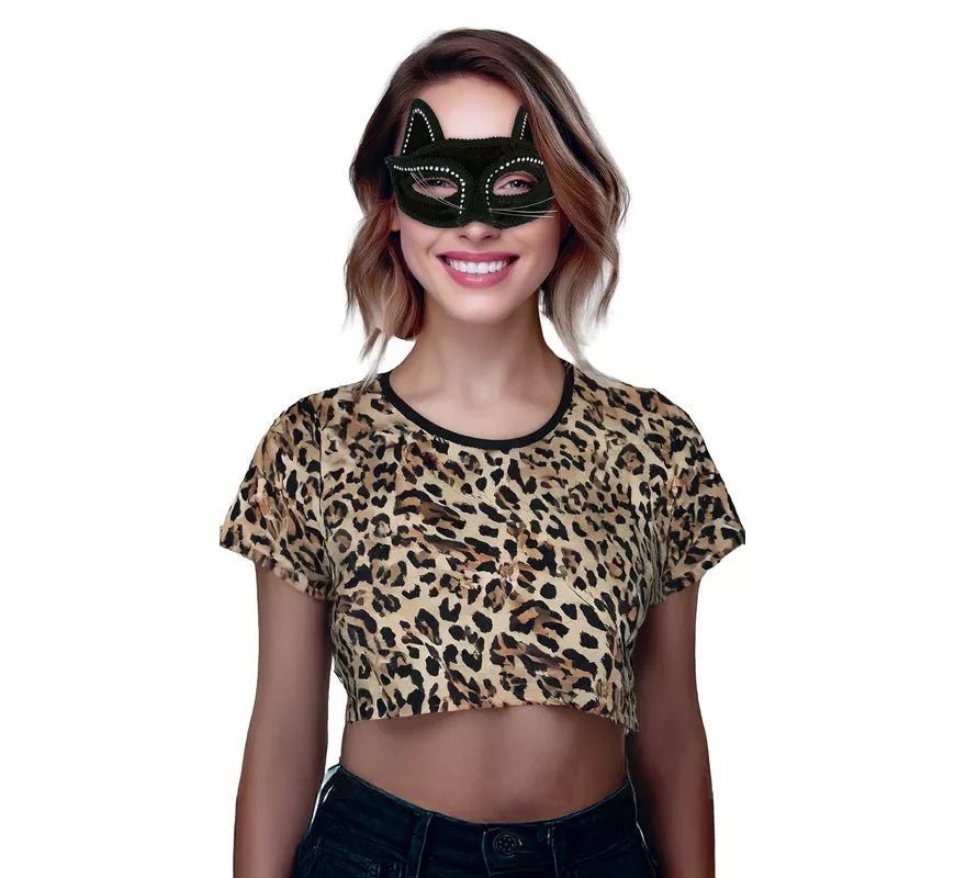 Antifaz de Gatita negro