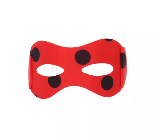Antifaz de Ladybug rojo con lunares