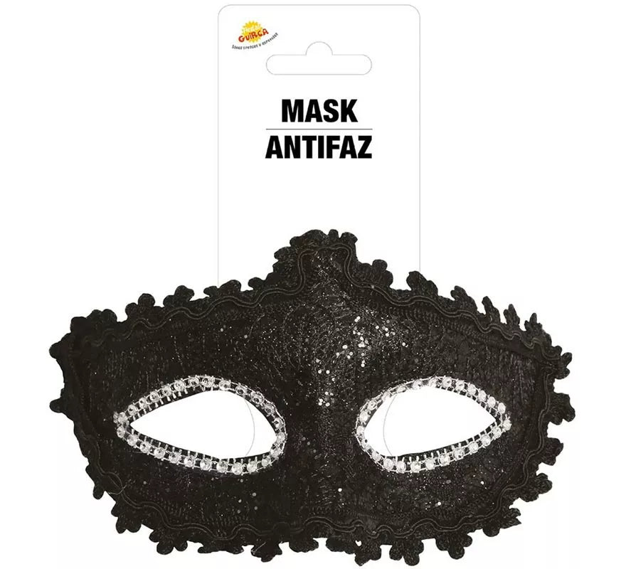 Antifaz decorado negro