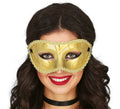 Antifaz elegante dorado adulto