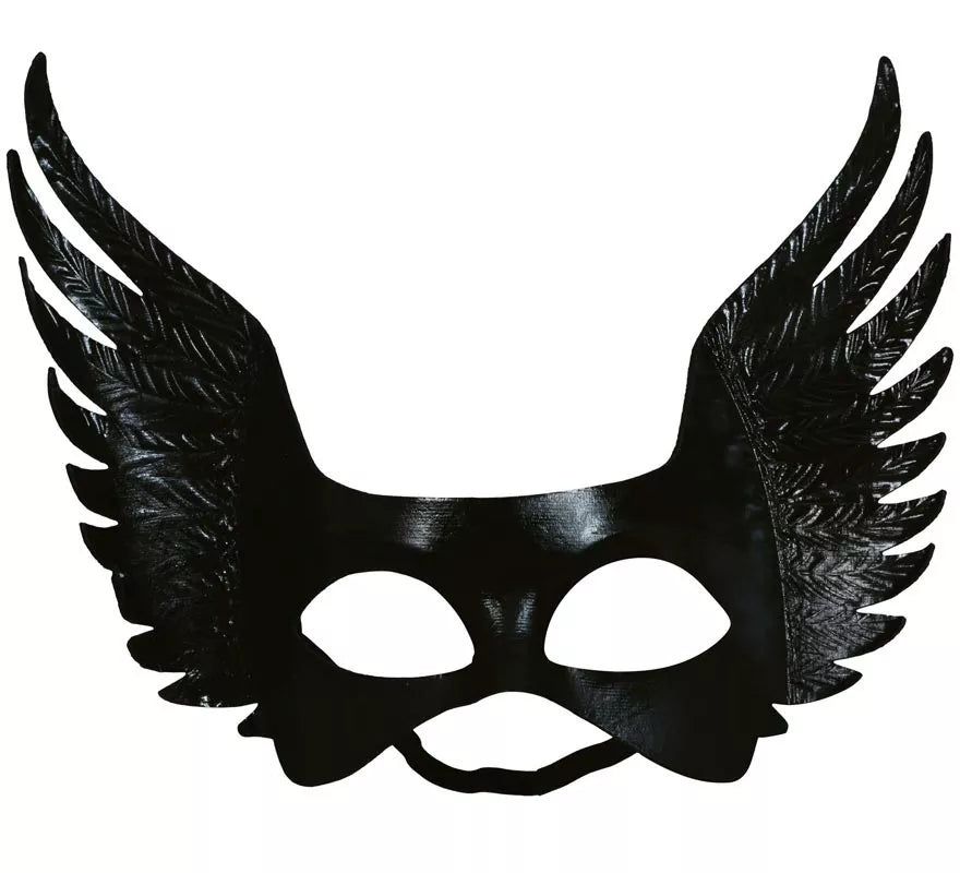Antifaz negro con Alas adulto