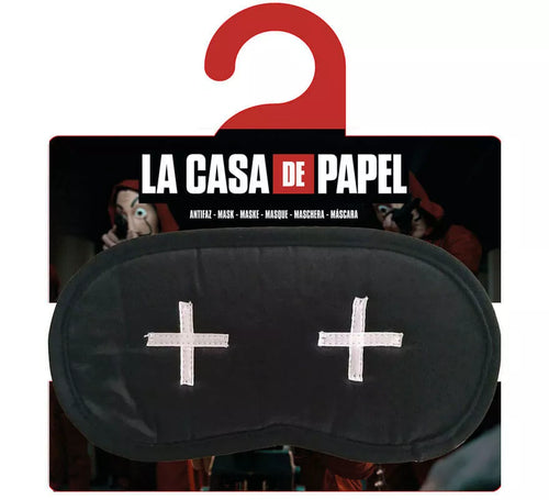 Antifaz Negro con Cruces de La casa de papel