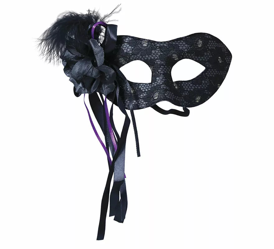 Translation missing: en.Antifaz Negro con Pluma