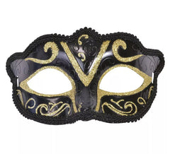 Adult gold and black Venetian mask