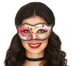 Adult red Venetian mask