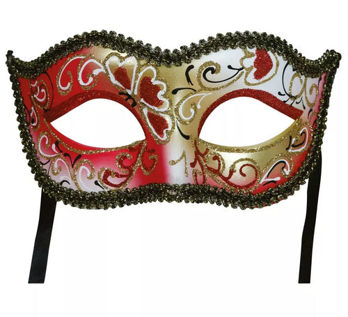 Antifaz Veneciano rojo adulto