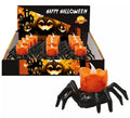 Araña negra con Vela electrónica de 9x6 cm