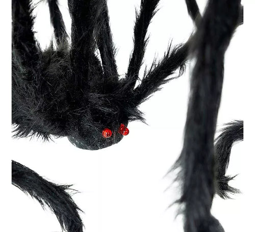 Araña negra patas finas de 28x43 cm