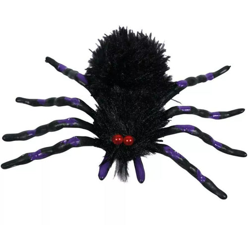 Araña Negra y Morada de 18x12 cm