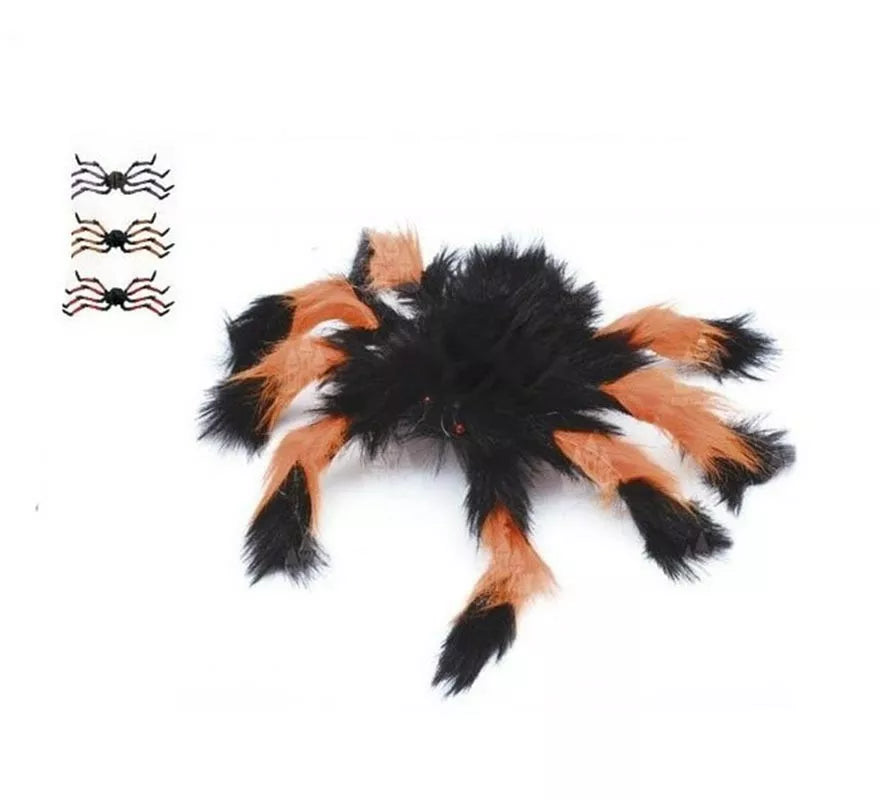 Araña Peluda naranja y negro de 50 cm