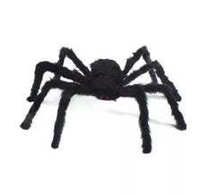 125 cm black hairy spider
