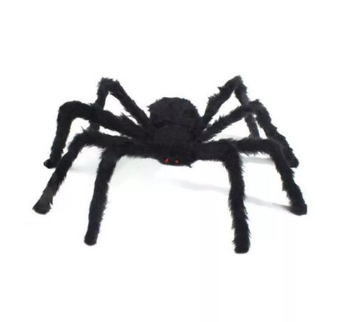 Araña Peluda negra de 125 cm