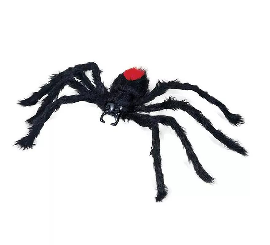 Translation missing: en.Araña Peluda negra lomo rojo de 60 cm