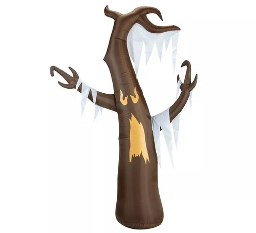 Árbol de los Hechizos Auto Hinchable de Halloween con Iluminación de 244 cm