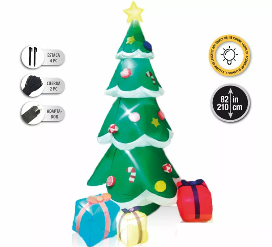 Translation missing: en.Árbol de Navidad Hinchable con LED de 210 cm