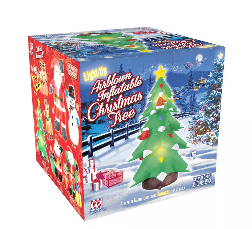 Translation missing: en.Árbol de Navidad Hinchable Luminoso con Ventilador de 183 cm