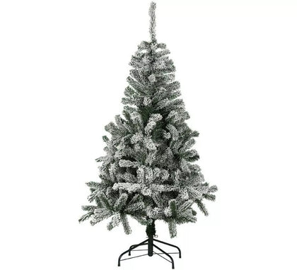 Árbol de Navidad Nevado Alaska con Pie de Metal de 180 cm