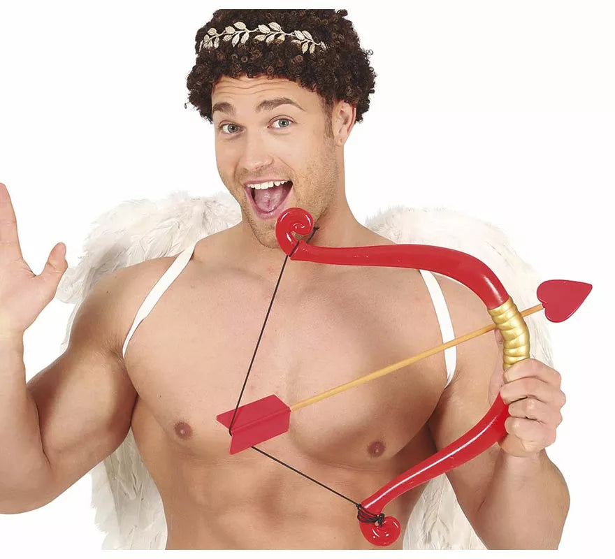 Arco Rojo de Cupido con Flecha de 58 cm