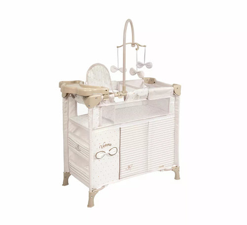 Armario Cambiador Plegable con Accesorios para Muñecas de hasta 42 cm