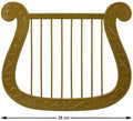 Arpa o Lira Dorada de 28x23 cm