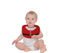 Babero de Papá Noel Navidad rojo para bebés