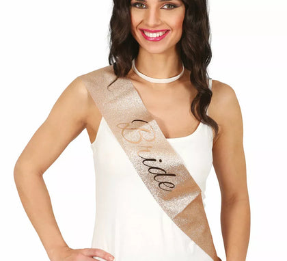 Banda Bride dorada adulta