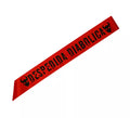 Banda Despedida Diabólica roja de 80 cm