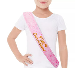Princess Happy Birthday Sash 160x9.5 cm