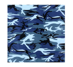 Blue Camouflage Bandana 54x54 cm