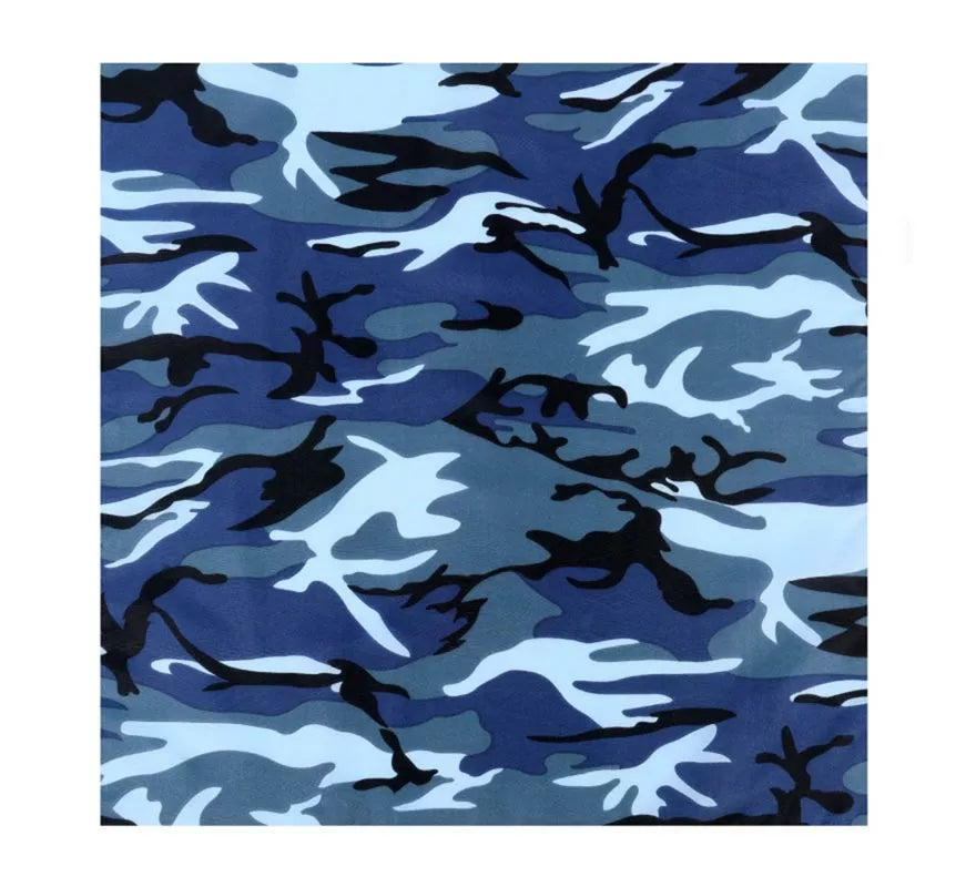 Translation missing: en.Bandana Camuflaje azul de 54x54 cm