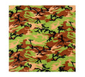 Bandana Camuflaje verde de 54x54 cm